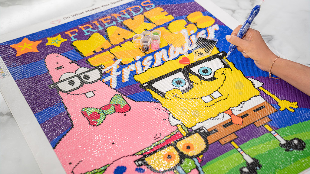 Diamond Art Club Reveals New Craft Kits Featuring SpongeBob, and More